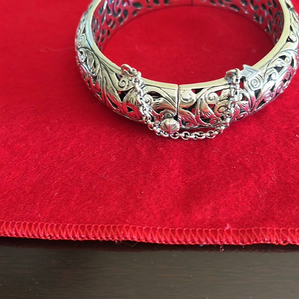 Silpada Sterling Silver Hinged Bangle - image 3